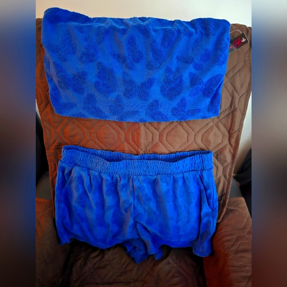 No Bound Tube Top and Short Terry Set - Picture 1 of 3